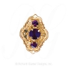 GS511 AMY - 14 Karat Gold Amethyst Slide 