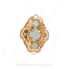 GS511 OP - 14 Karat Gold Opal Slide 
