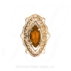 GS514 CIT - 14 Karat Gold Citrine Slide 