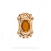 GS515 CIT - 14 Karat Gold Citrine Slide 