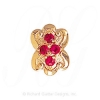 GS520 R - 14 Karat Gold Ruby Slide 