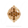 GS533 CIT - 14 Karat Gold Citrine Slide 