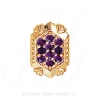 GS537 AMY - 14 Karat Gold Amethyst Slide 
