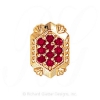 GS537 R - 14 Karat Gold Ruby Slide 