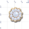 A1691 14K OPAL SLIDE 