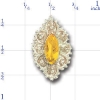 A1783 14K MARQUISE CITRINE SLIDE 