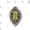 A1876 14K MARQUISE PERIDOT SLIDE 