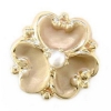 A1892 14K PEARL FLOWER SLIDE 