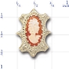A1901 14K CAMEO SLIDE 