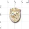 A2021 14K EMERALD ANGEL SLIDE 