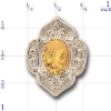 A2566 14K CITRINE SLIDE 