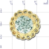 A2620 14K SLIDE WITH 7 DIAMOND CLUSTER TOP 