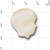 A3421 14K BOY FACE SILHOUETTE SLIDE 