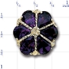 A4410 14K SLIDE WITH 6 PEAR SHAPE AM 
