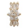 A5002 14K SPACER WITH BAGUETTES & ROUND DIAMONDS 