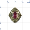 AC116 14K PINK TOURMALINE SLIDE 