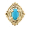 AC116 14K TURQUOISE SLIDE 