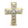 AC130 14K 11 DIAMOND CROSS SLIDE 