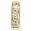 AC236 14K 3 DIAMOND SLIDE 