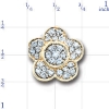 AC405 14K DIAMOND FLOWER SLIDE 