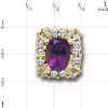 AC4 14K AMETHYST 10 DIAMOND SLIDE 