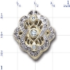 AC500 14K ANTIQUE FILIGREE LOOK SLIDE 