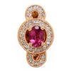 AC852 14K PINK GOLD & DIAMOND SLIDE 