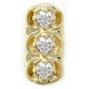 B1188 14K SLIDE WITH 3 ROUND DIAMOND 