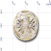 B1458 14K RETRO SLIDE WITH 5 DIAMONDS 