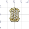 B2803 14K DIAMOND CLUSTER SLIDE 