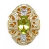 B3623 14K PERIDOT AND DIAMOND SLIDE 