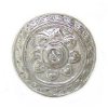 B3693 14K SLIDE WITH DIAMOND BEZEL CENTER 
