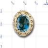 B584 14K BLUE TOPAZ SLIDE 