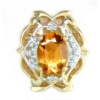 B589 14K CITRINE SLIDE. 