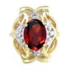 B589 14K GARNET SLIDE. 