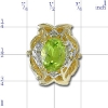 B589 14K PERIDOT SLIDE. 