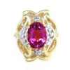 B589 14K PINK TOURMALINE SLIDE 