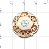 N293 14K DIAMOND SLIDE 