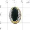 N322 14K FAC ONYX 2 DIAMOND SLIDE 