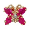 N360 14K MQ/PS RUBY 1 DIAMOND SLIDE 