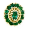 N364 14K RD/ PK EMERALD SLIDE 