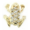 N587 14K DIAMOND FROG SLIDE 