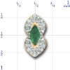 Y1787 14K MARQUISE EMERALD & DIAMOND SLIDE 
