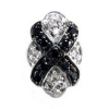 Y1789 14K BLACK X AND WHITE OUTSIDES SLIDE 