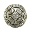 Y1793 14K ROUND SLIDE WITH SCALLOP LOOK TRIM 