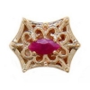 Y386 14K MARQUISE RUBY SLIDE 
