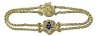 14K SapphireParisian Wheat Slide Starter Bracelet 