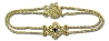 14K Sapphire and Diamond Parisian Wheat Slide Starter Bracelet 