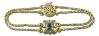 14K Blue Topaz Parisian Wheat Slide Starter Bracelet 