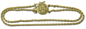 14K Parisian Wheat Slide Starter Bracelet with Safety Clasp 